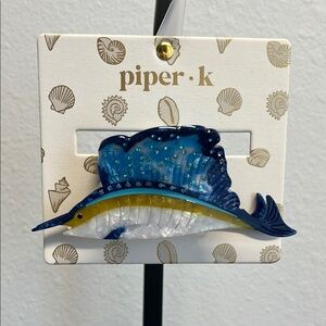 Piper K Sword Fish 🐠 Hair Clip
